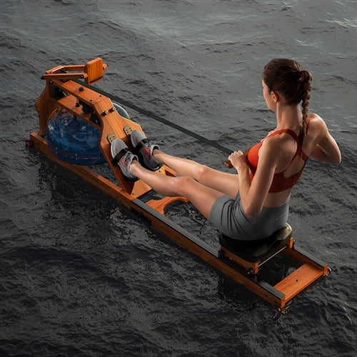 French Fitness WR80 Water Rowing Rower Machine w/Resistance