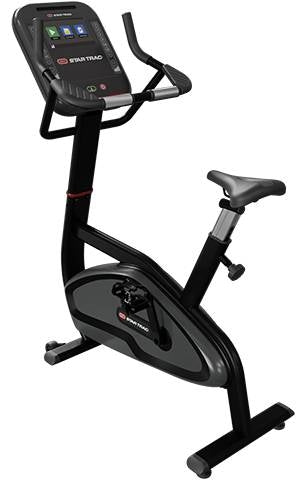Star Trac 4 Series Upright Bike w/10" Touch Display - Black